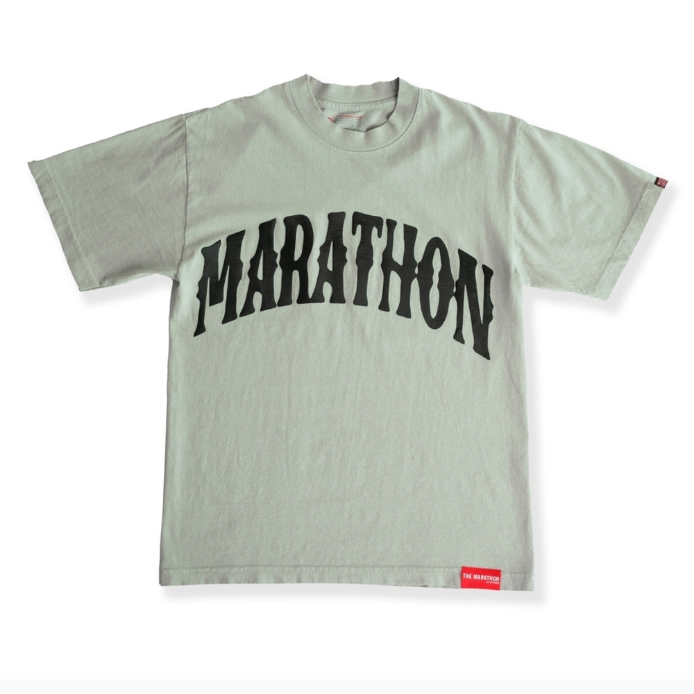 The Marathon Clothing Olive Green Short Sleeve Tee